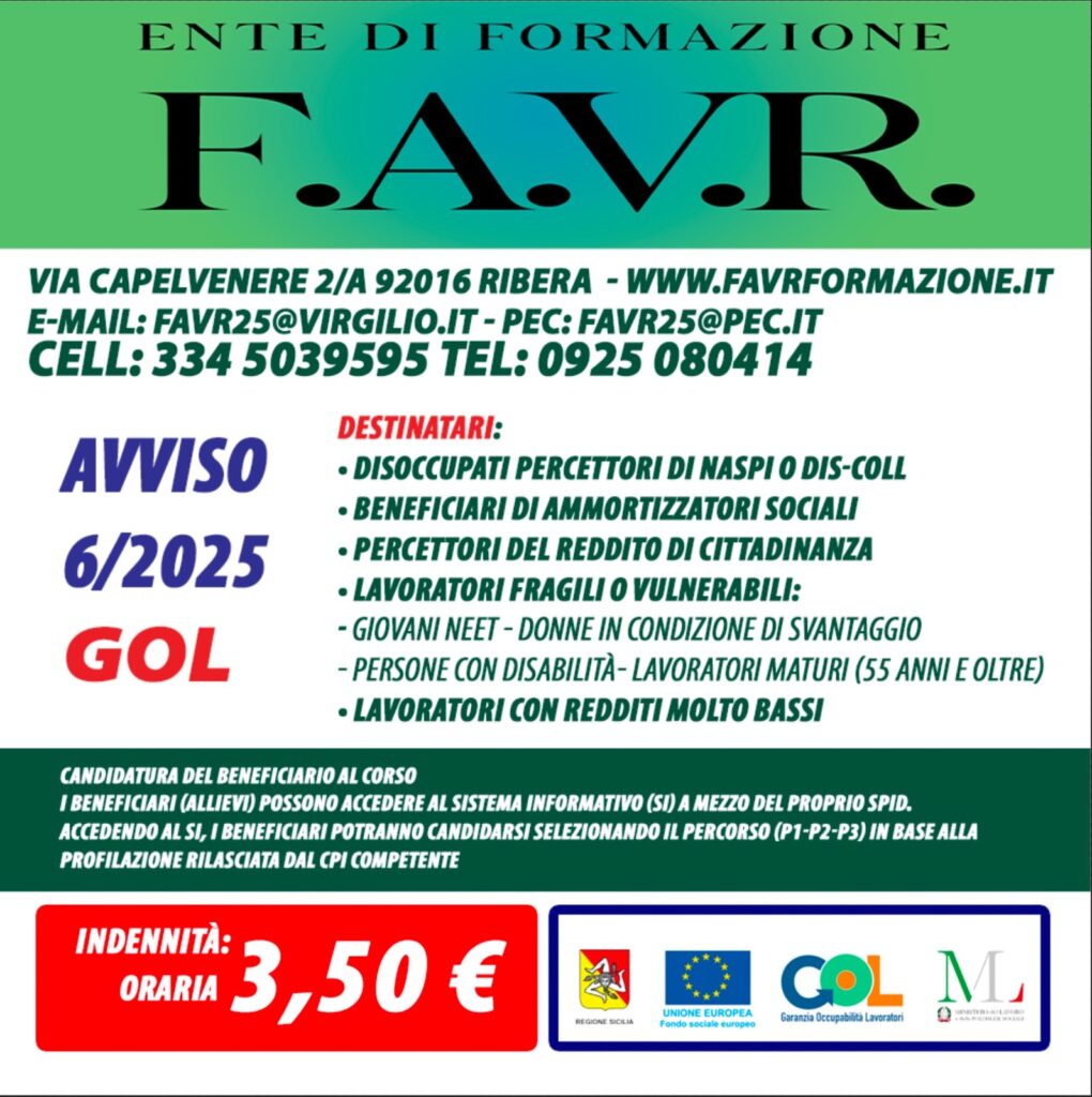 Avviso 6/2025 GOL